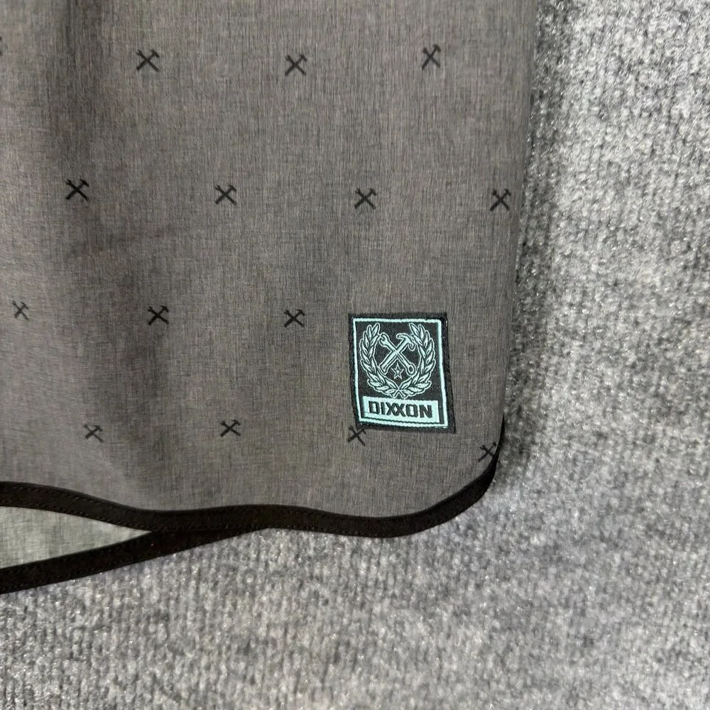 Dixxon Men's Board Shorts XL Gray Crossed Hammers Print Hybrid Unlinded